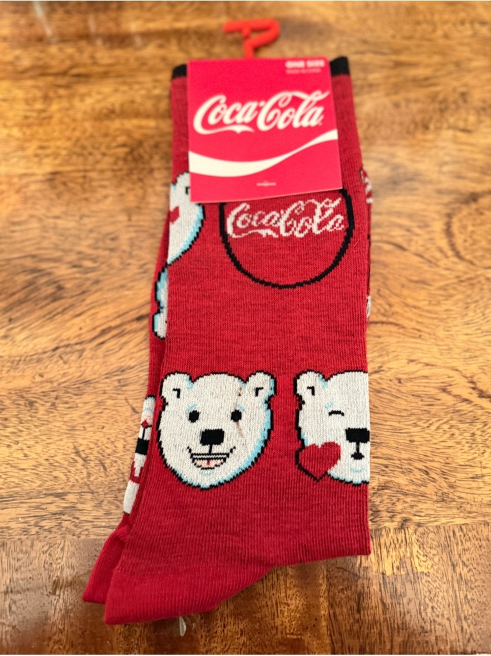 COCA COLA CREW SOCKS ONE SIZE